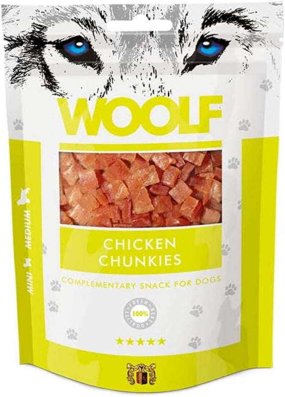 WOOLF - Chicken Chunkies Complementary Snacks For Dogs - 100g