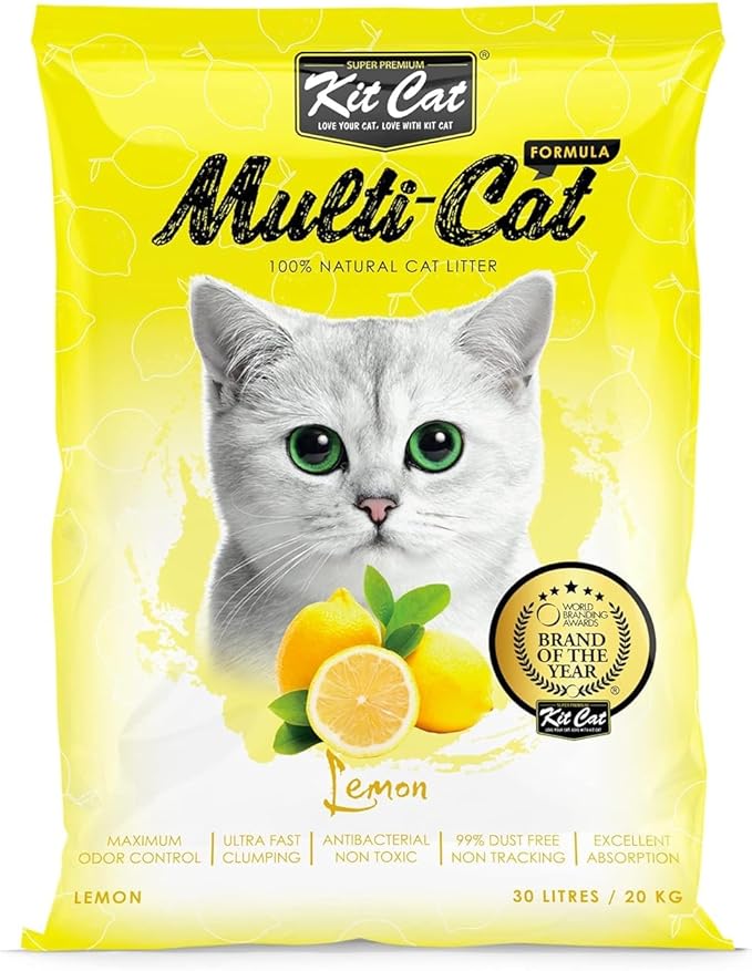 Kit Cat - Multi-Cat Formula With Lemon Scent - 30L
