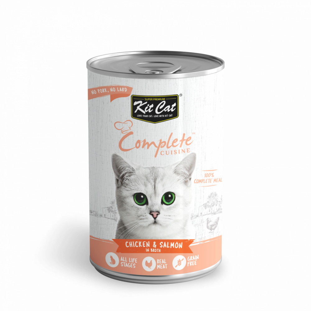 Kit Cat - Chicken And Salmon In Broth - 150 Gram