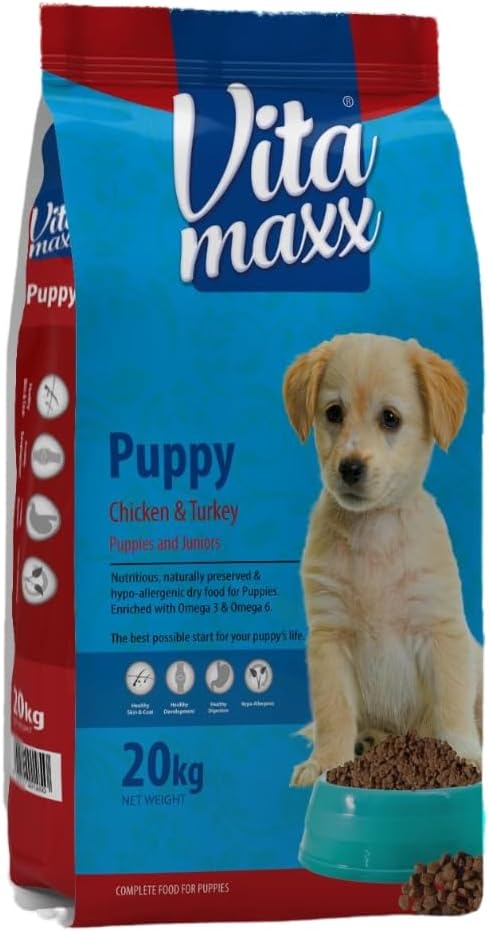 Vita Maxx For Puppies Dry Food With Chicken and Turkey - 20 kg