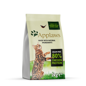 Applaws Dry Food For Adult Cats Chicken With Lamb - أبلاوز طعام جاف للقطط البالغة بالدجاج ولحم الضأن