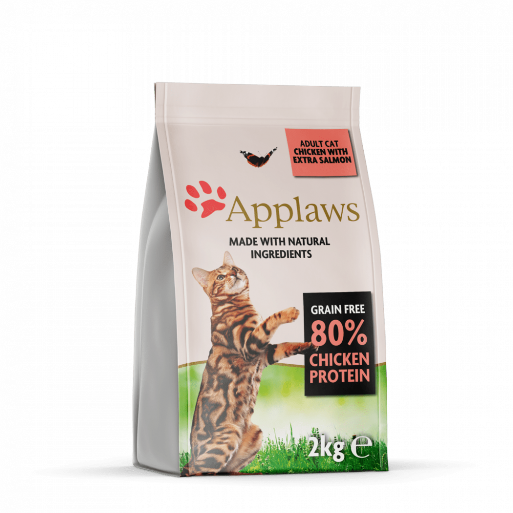 Applaws Dry Food For Adult Cats Chicken With Salmon - أبلاوز طعام جاف للقطط البالغة بالدجاج والسالمون