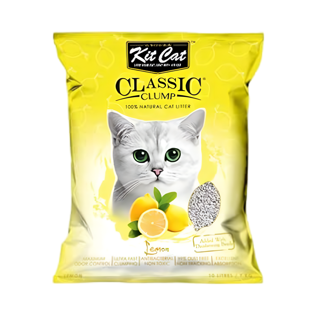 Kit Cat Classic Clump Lemon Scent Cat Litter - كت كات رمل كلاسيك رائحة الليمون