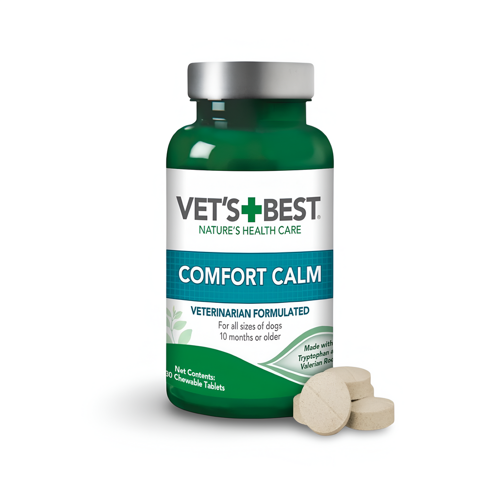 VET'S + BEST - Comfort Calm - Calming Tablets for Dogs (60 Tablets) - فيتس بيست أقراص مهدئة للكلاب (60 قرص)