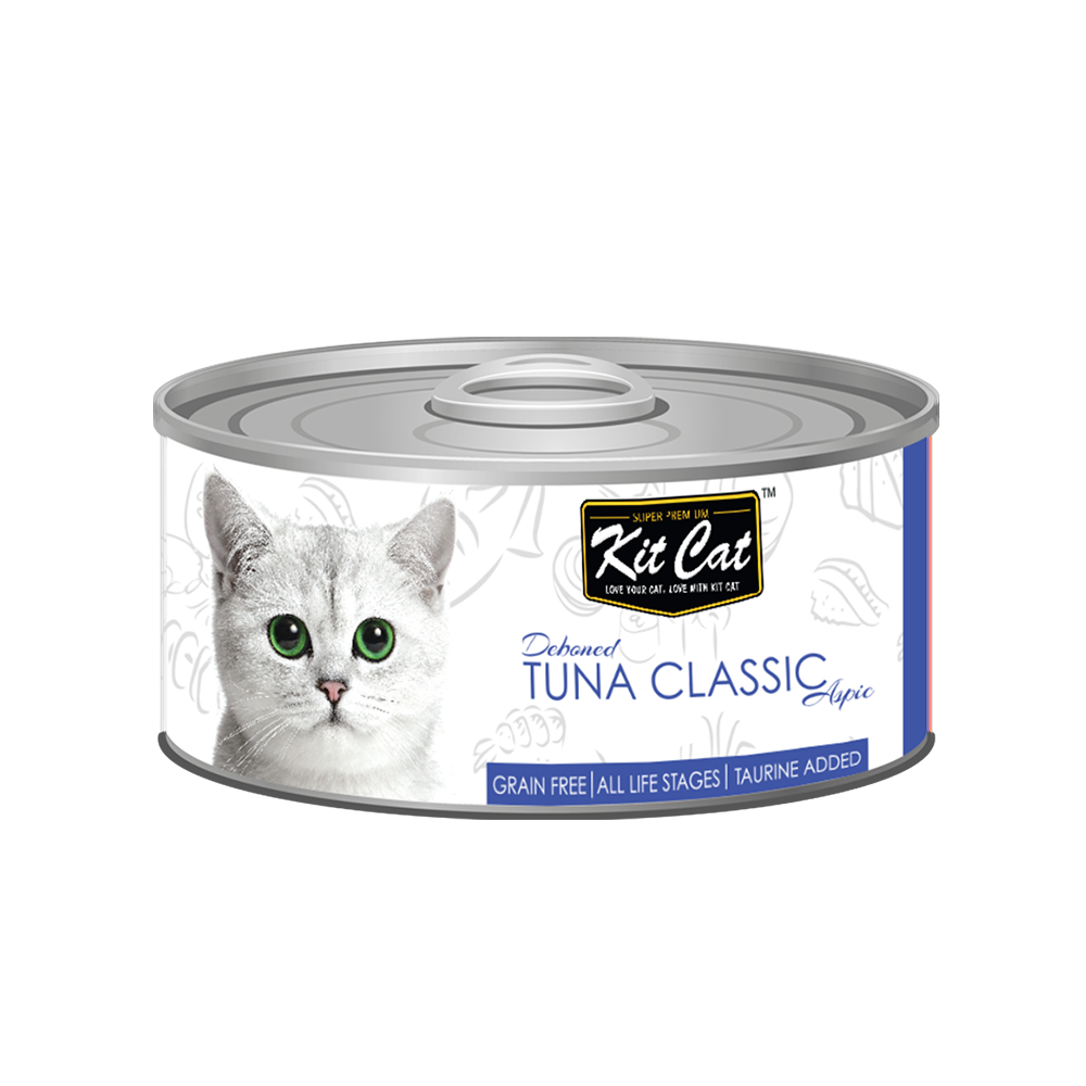 Kit Cat - Deboned Tuna Classic For All Life Stages - 80g كت كات تونة كلاسيك منزوع العظم