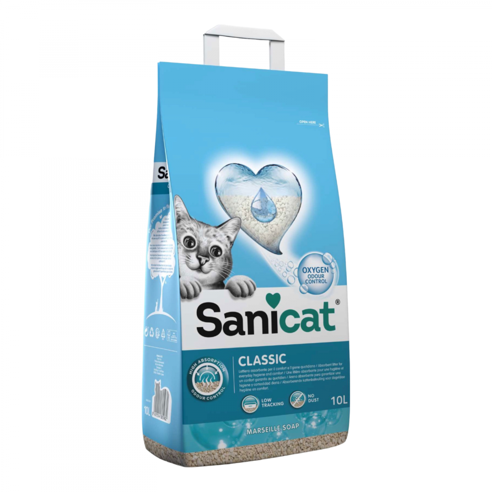 SaniCat Classic - Cat Litter with Marseille Soap Scent - 10L