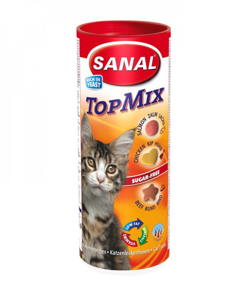 سنال توب مكس مكافآت (سالمون-دجاج-لحم بقري) للقطط 240g