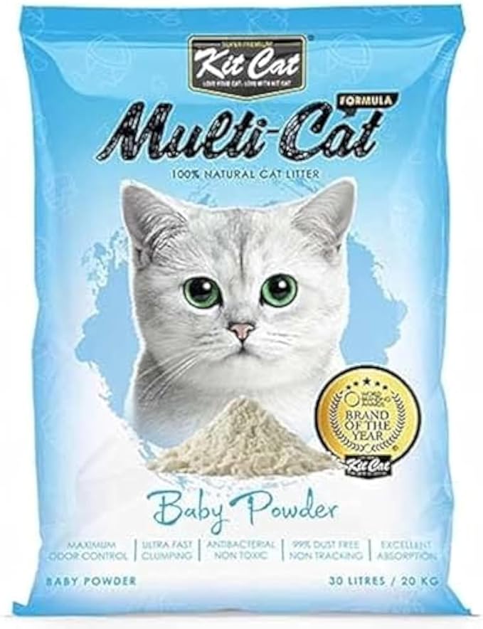 Kit Cat - Multi-Cat Formula With Baby Powder Scent - 30L