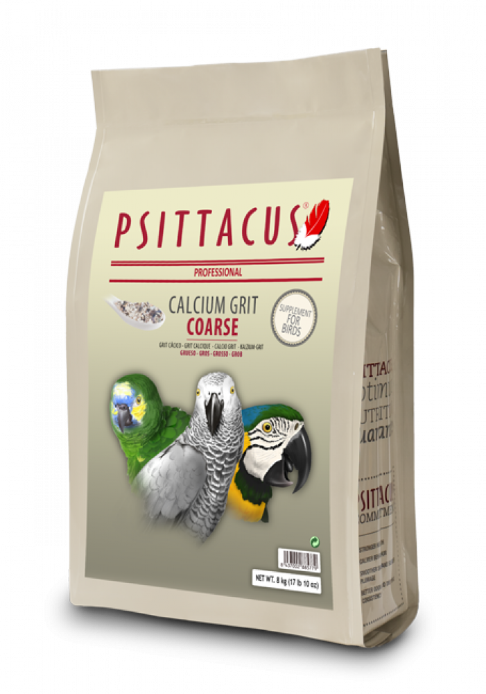 Psittacus CALCIUM GRIT COARSE - 8KG سيتاكوس كالسيوم جريت كورس