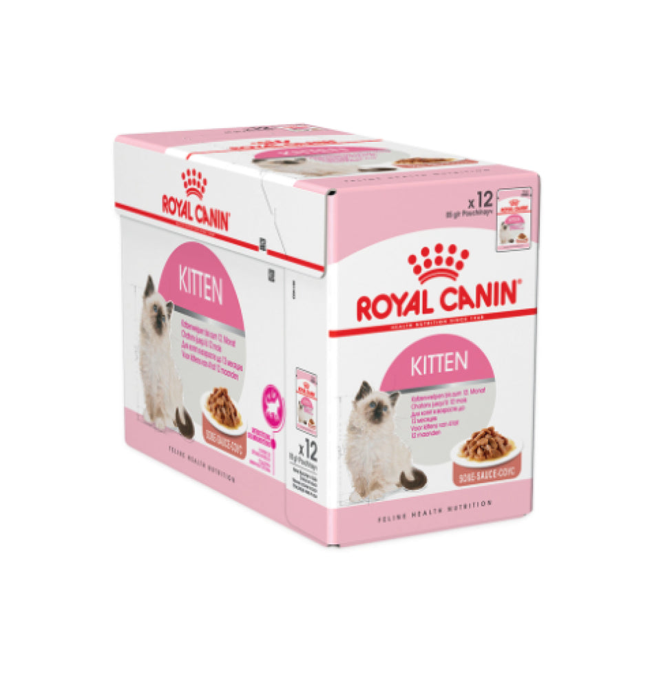 Royal Canin - Kitten Wet Food Pouch Up To 12 Months - 85 g - رويال كانين -  أظرف طعام رطب للقطط الصغيرة