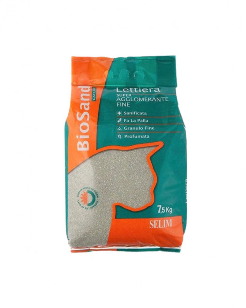 بايوساند - ليتيرا رمل للقطط معطّر ومطهّر لتكتل ممتاز 7.5KG